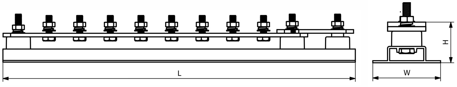 EARTH BARS WITH SINGLE DISCONNECTING LINK Cabex Electrical Components