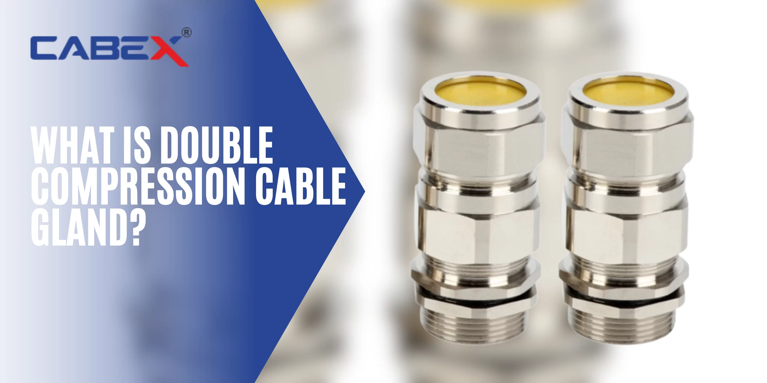 Double compression cable gland parts name and installation guide