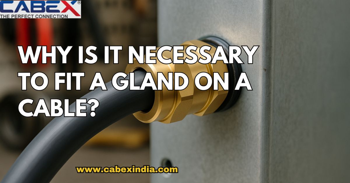 You are currently viewing Why is it necessary to fit a gland on a cable?