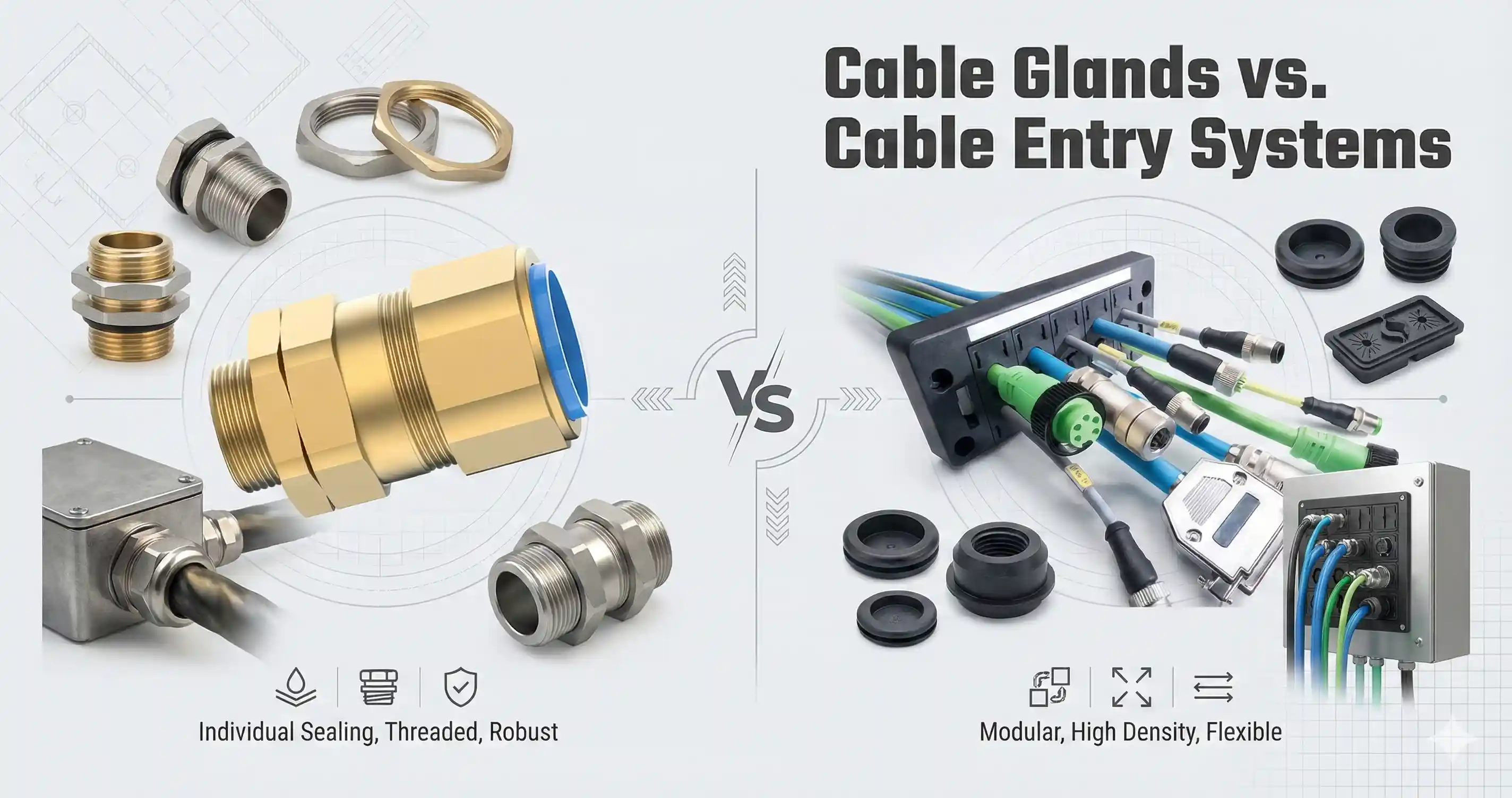 You are currently viewing Cable Glands vs Cable Entry Systems – 2026 Expert Guide