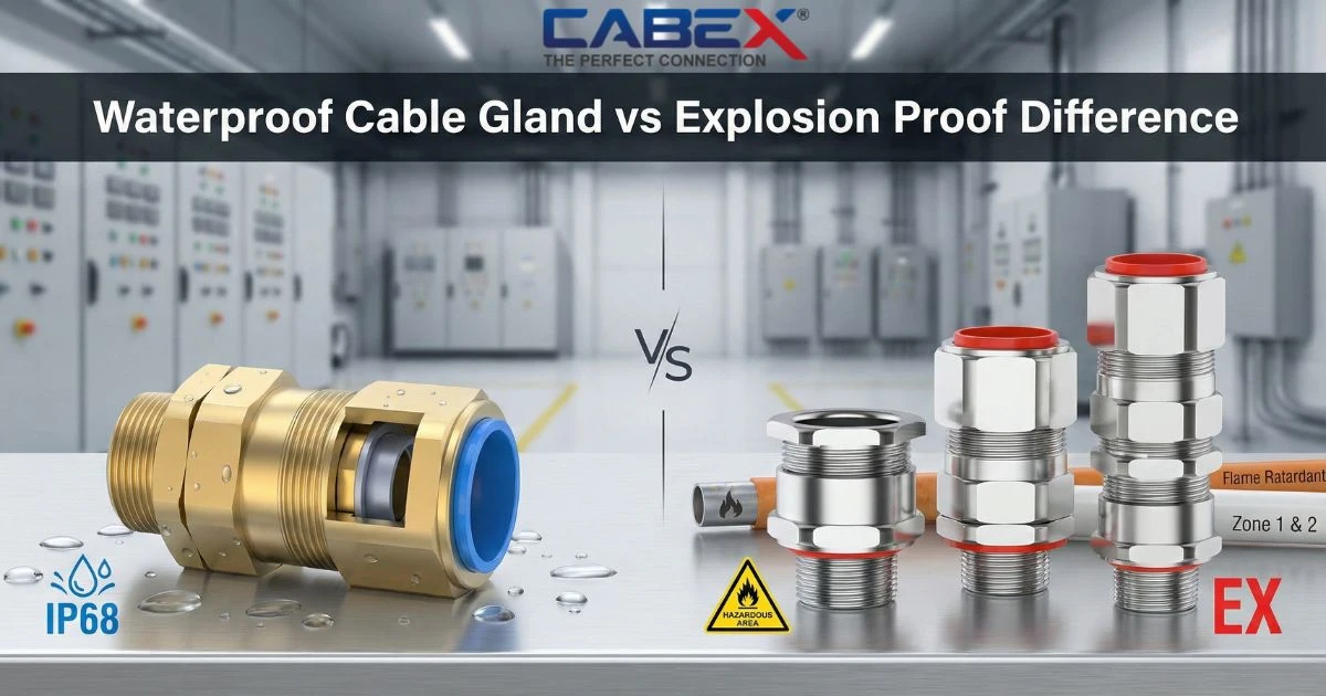 You are currently viewing Waterproof Cable Gland vs Explosion Proof Difference: A Practical Industrial Guide