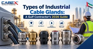 Read more about the article Types of Industrial Cable Glands: A Gulf Contractor’s 2026 Guide